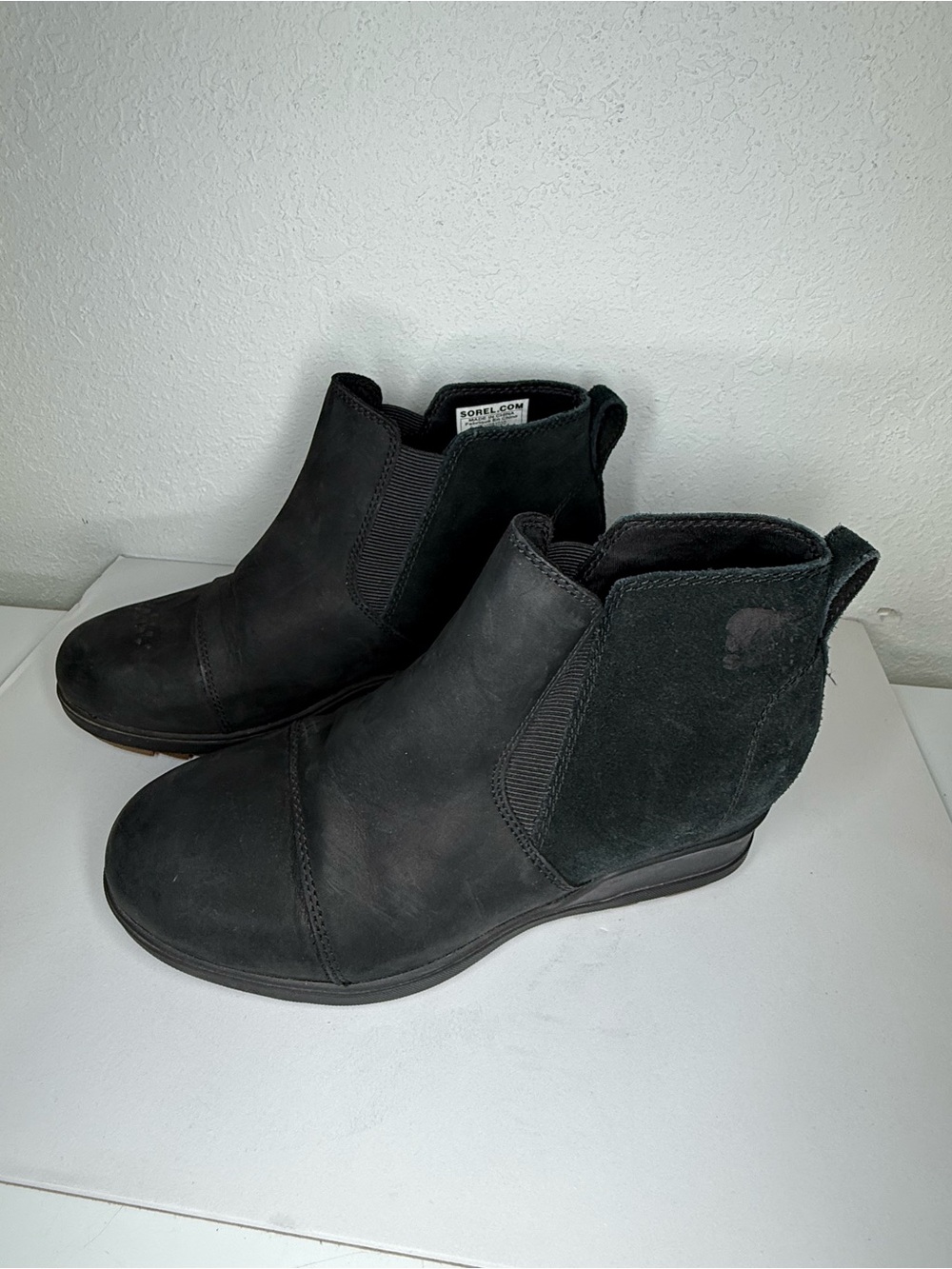 Sorel Black Chelsea Ankle Booties